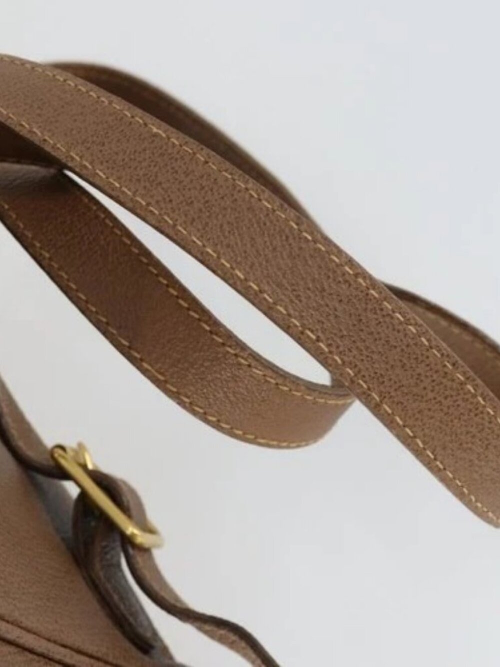 GUCCI Bamboo Backpack Suede Brown Gold 003 - Picture 8 of 16
